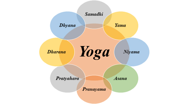 Fig 01: Eight steps of yoga practice